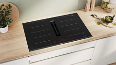 Индукционная варочная панель Bosch PXX895D57E на 4 конфорки, шириной 81.6 см, черный