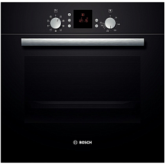 Духовой шкаф Bosch HBN 331S1 R , электрический, шириной 59.4 см, черный, традиционная очистка