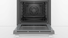 Духовой шкаф Bosch HBG516BW0R , электрический, шириной 59.4 см, белый, традиционная очистка