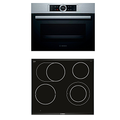 Комплект Bosch Serie 8 (PKN675DP1D, CBG635BS3) Комплект Bosch Serie 8 (PKN675DP1D, CBG635BS3)
