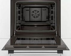 Духовой шкаф Bosch HBF010BR1Q , электрический, шириной 59.4 см, нержавеющая сталь, традиционная очистка