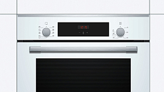 Духовой шкаф Bosch HBF234EW0R , электрический, шириной 59.4 см, белый, EcoClean очистка Духовой шкаф Bosch HBF234EW0R , электрический, шириной 59.4 см, белый, EcoClean очистка