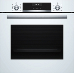 Духовой шкаф Bosch HBG537BW0R , электрический, шириной 59.4 см, белый, EcoClean очистка