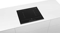 Индукционная варочная панель Bosch PVQ651FC5E на 4 конфорки, шириной 59.2 см, черный Индукционная варочная панель Bosch PVQ651FC5E на 4 конфорки, шириной 59.2 см, черный