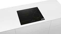 Индукционная варочная панель Bosch PVS611BB6E на 4 конфорки, шириной 59.2 см, черный Индукционная варочная панель Bosch PVS611BB6E на 4 конфорки, шириной 59.2 см, черный