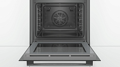 Духовой шкаф Bosch HBG517BB0R , электрический, шириной 59.4 см, черный, традиционная очистка
