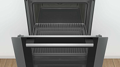 Духовой шкаф Bosch HBB356BS0R , электрический, шириной 59.4 см, нержавеющая сталь, EcoClean очистка
