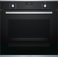 Духовой шкаф Bosch HBA217BS0R , электрический, шириной 59.4 см, черный, традиционная очистка
