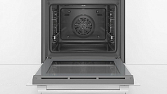 Духовой шкаф Bosch HBG517EW1R , электрический, шириной 59.4 см, белый, традиционная очистка