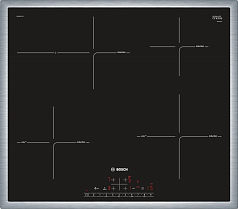 Индукционная варочная панель Bosch PIF645BB1E на 4 конфорки, шириной 58.3 см, черный Индукционная варочная панель Bosch PIF645BB1E на 4 конфорки, шириной 58.3 см, черный