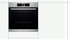 Духовой шкаф Bosch HBG634HS1 , электрический, шириной 59.5 см, нержавеющая сталь, EcoClean очистка