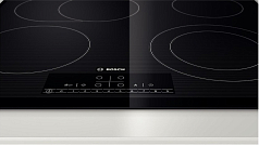 Электрическая варочная панель Bosch PKN 651F17 на 4 конфорки, шириной 59.2 см, черный Электрическая варочная панель Bosch PKN 651F17 на 4 конфорки, шириной 59.2 см, черный