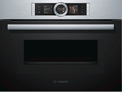 Компактный духовой шкаф Bosch CMG6764S1 , электрический, шириной 59.4 см, нержавеющая сталь, пиролитическая очистка