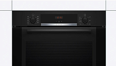 Духовой шкаф Bosch HBA3340B0 , электрический, шириной 59.4 см, черный, AquaClean очистка Духовой шкаф Bosch HBA3340B0 , электрический, шириной 59.4 см, черный, AquaClean очистка
