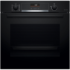 Духовой шкаф Bosch HBG517EB1R , электрический, шириной 59.4 см, черный, AquaClean очистка