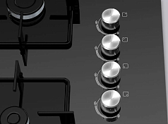 Газовая варочная панель Bosch POP7C6O12O на 4 конфорки, шириной 67 см, черный