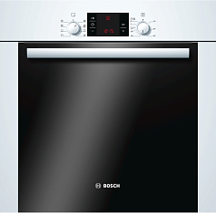 Духовой шкаф Bosch HBA63B228F , электрический, шириной 59.5 см, белый, пиролитическая очистка