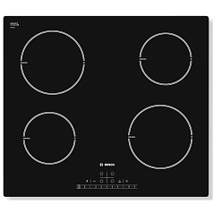 Индукционная варочная панель Bosch PIA611F18E на 4 конфорки, шириной 59.2 см, черный Индукционная варочная панель Bosch PIA611F18E на 4 конфорки, шириной 59.2 см, черный