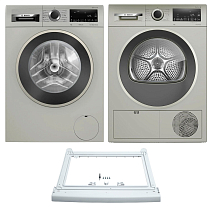 Комплект Bosch Serie 4 (WGA2440XME, WQG1420XME, WTZ20410)