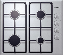 Газовая варочная панель Bosch NGU 4155DE на 4 конфорки, шириной 58 см, нержавеющая сталь