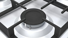 Газовая варочная панель Bosch PBP6C2B92R на 4 конфорки, шириной 58 см, белый