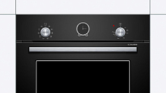 Духовой шкаф Bosch HBJS10YB0R , электрический, шириной 59.4 см, черный, AquaClean очистка