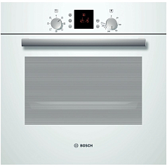 Духовой шкаф Bosch HBN 239W5R , электрический, шириной 59.5 см, белый, традиционная очистка
