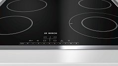 Электрическая варочная панель Bosch PKF645FP1E на 4 конфорки, шириной 58.3 см, черный Электрическая варочная панель Bosch PKF645FP1E на 4 конфорки, шириной 58.3 см, черный