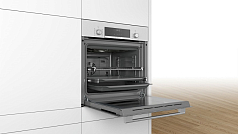 Духовой шкаф Bosch HBJ517YW0R , электрический, шириной 59.4 см, белый, традиционная очистка Духовой шкаф Bosch HBJ517YW0R , электрический, шириной 59.4 см, белый, традиционная очистка