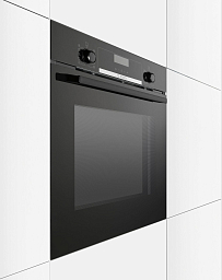 Духовой шкаф Bosch HBG517BB0R , электрический, шириной 59.4 см, черный, традиционная очистка