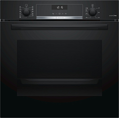 Духовой шкаф Bosch HBT 457UB0 , электрический, шириной 59.4 см, черный, EcoClean очистка