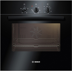 Духовой шкаф Bosch HBN 211S2 , электрический, шириной 59.5 см, черный, традиционная очистка