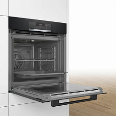 Духовой шкаф Bosch HBA372BB0 , электрический, шириной 59.4 см, черный, пиролитическая очистка Духовой шкаф Bosch HBA372BB0 , электрический, шириной 59.4 см, черный, пиролитическая очистка