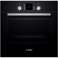 Духовой шкаф Bosch HBN 239S5R , электрический, шириной 59.5 см, черный, традиционная очистка