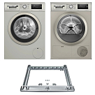 Комплект Bosch Serie 4 (WAN2420XME, WTN86202ME, WTZ2041X)