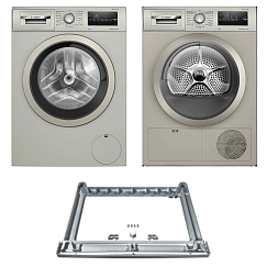 Комплект Bosch Serie 4 (WAN2420XME, WTN86202ME, WTZ2041X)