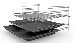 Духовой шкаф Bosch HBF114BS0R , электрический, шириной 59.4 см, нержавеющая сталь, традиционная очистка