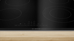 Электрическая варочная панель Bosch PKF675FP2E на 4 конфорки, шириной 60.6 см, черный