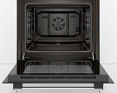 Духовой шкаф Bosch HBF134BS0R , электрический, шириной 59.4 см, нержавеющая сталь, EcoClean очистка