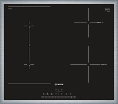 Индукционная варочная панель Bosch PVS645FB5E на 4 конфорки, шириной 58.3 см, черный Индукционная варочная панель Bosch PVS645FB5E на 4 конфорки, шириной 58.3 см, черный