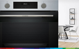 Как установить часы на духовом шкафу Bosch