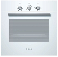 Духовой шкаф Bosch HBN211W6R , электрический, шириной 59.5 см, белый, традиционная очистка