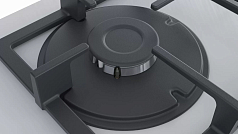 Газовая варочная панель Bosch POP6C2O90R на 4 конфорки, шириной 59 см, белый