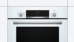 Духовой шкаф Bosch HBF554YW0R , электрический, шириной 59.4 см, белый, EcoClean очистка Духовой шкаф Bosch HBF554YW0R , электрический, шириной 59.4 см, белый, EcoClean очистка