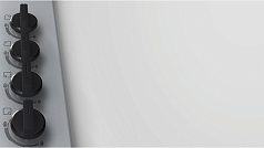 Газовая варочная панель Bosch PBH6B5B80 на 4 конфорки, шириной 58 см, нержавеющая сталь