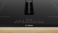 Индукционная варочная панель Bosch PVQ895F25E на 4 конфорки, шириной 81.6 см, черный Индукционная варочная панель Bosch PVQ895F25E на 4 конфорки, шириной 81.6 см, черный