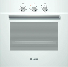 Духовой шкаф Bosch HBN211W0J , электрический, шириной 59.5 см, белый, традиционная очистка