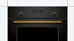 Духовой шкаф Bosch HIJN17EB0R , электрический, шириной 59.4 см, черный, AquaClean очистка