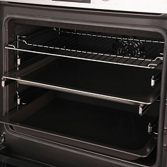 Духовой шкаф Bosch HBG 43T450 , электрический, шириной 59.5 см, нержавеющая сталь, EcoClean очистка