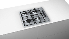 Газовая варочная панель Bosch PBP 6 B5 B 60 на 4 конфорки, шириной 58 см, нержавеющая сталь Газовая варочная панель Bosch PBP 6 B5 B 60 на 4 конфорки, шириной 58 см, нержавеющая сталь